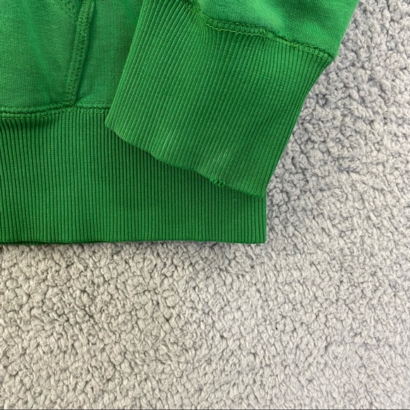 Nike Sweater Adult L Pullover Green Swoosh Spell Out Hoodie Sweatshirt Mens - Picture 2 of 13
